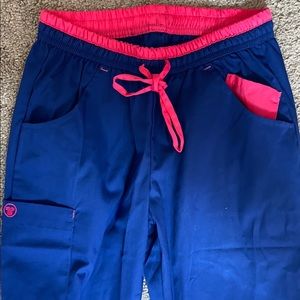 Royal blue scrub pants